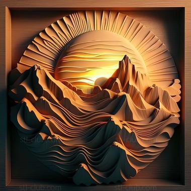 3D model sunrise (STL)